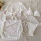 thumbnail image 5 of Traje de baño para mujer, traje de baño de talle alto dividido de color sólido, traje de baño de bikini conservador y de moda, trajes de baño para mujer, 5 of 7
