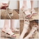 thumbnail image 4 of 1 par de paja tejida cáñamo sandalias sandalias de paja zapatillas de playa para mujeres, 4 of 5
