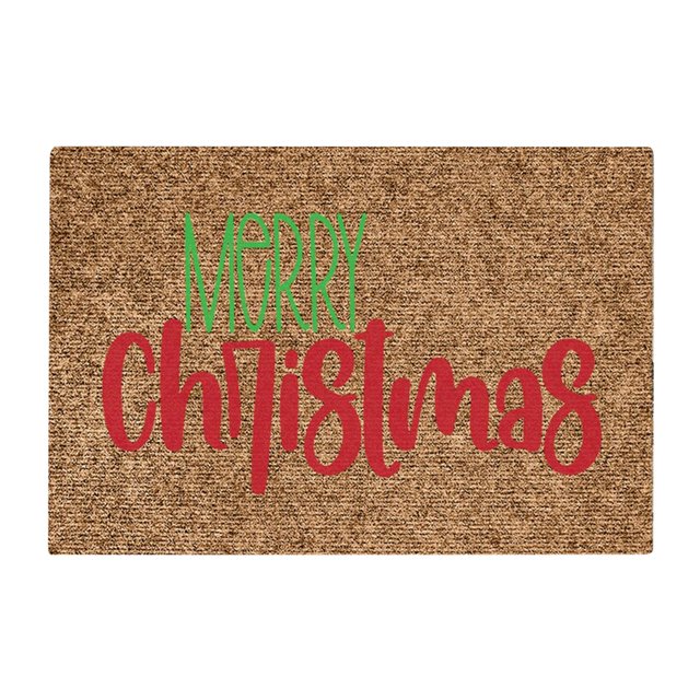 Carpet,Polyester Carpetchristmas Doormat Personalized Front Door Decoration Christmas Decoration