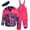 Hot Pink, variant on Girls Snow Suit- Heavyweight Water-Resistant Ski Jacket and Snow Bibs for Girls 2 Piece