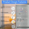 thumbnail image 3 of VOCHIC Acrylic Calendar for Fridge,15"x11" Inch Magnetic Dry Erase Board 2pcs Clear Whiteboard Calendar for Refrigerator(Monthly + Weekly), 3 of 5
