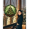 thumbnail image 3 of Colgante navideño de vitral para ventana DASTOLL de 16 cm, 3 of 7