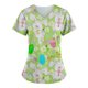 thumbnail image 5 of Ichuanyi Womens Swimsuits Clearance Blouse For Women Women Easter Day Uniform Working Clothing Print V Neck Short Sleeve Tops With Pocket Ichuanyi Ichuanyi, 5 of 5