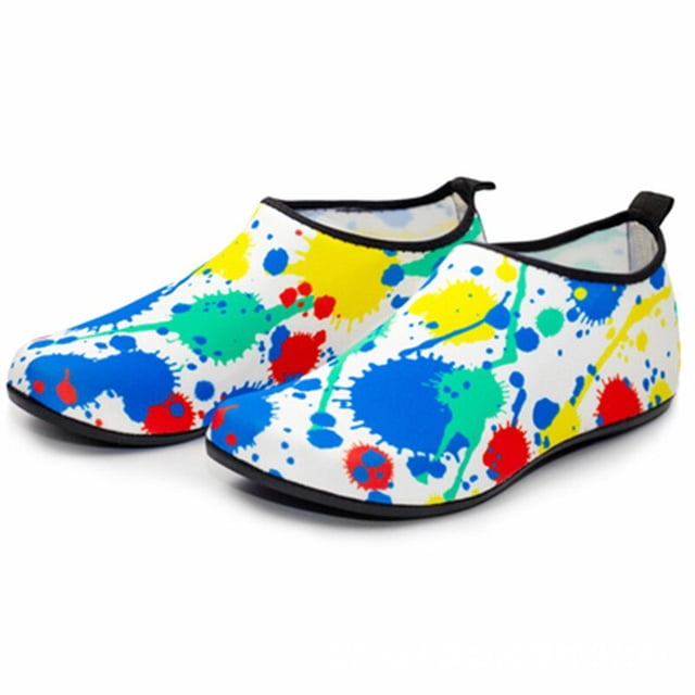 Zapatos de agua Hombres Mujeres Calcetines de natación Color de impresión Verano Aqua Beach Zapatillas Seaside Sneaker Calcetines Zapatillas para hombres Mujeres Tan Jianjun unisex