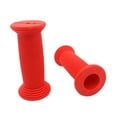 thumbnail image 1 of Siruishop 2 Pieces Kids Bicycle Handlebar Grips Easy to Install Shock Absorption Protector Red, 1 of 8