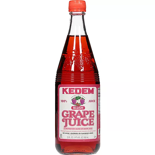 Pack of 6, Kedem Blush Grape Juice, 22 fl oz