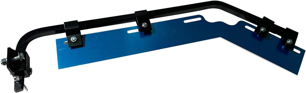 Pair Straight Mud Flap Hangers Kit 30" Use 24" Wide Semi Truck Mudflaps Steel Bracket,w/Aluminum Mud Flap Reflector for Universal Trucks Trailers, RVs Kenworth Peterbilt International Mack
