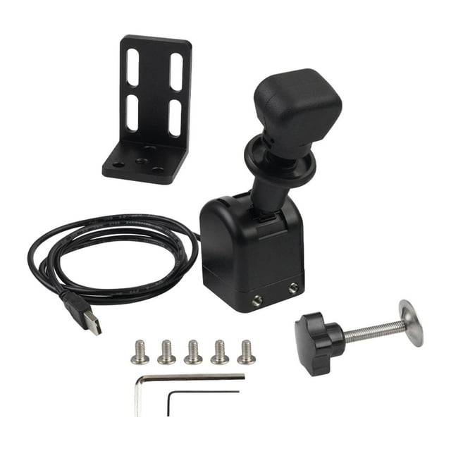 braveheart USB Handbrake With Fixing Clip Accessory Compatible With Racings Games And PC USB Handbrake Setup 1 Small Wrench 1 Clamp