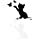 thumbnail image 1 of 4 Pcs Cat Car Sticker Funny Vehicle Decal Car Sticker Stripe Cover Sticker (Black/White), 1 of 5