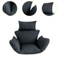 thumbnail image 6 of oshhni Egg Chair Cushion Easy to Install Chair Pad for Living Room Balcony Backyard Black, 6 of 9