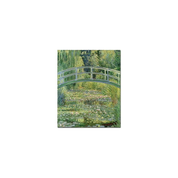 Trademark Fine Art Claude Monet The Waterylily Pond Pink Harmony 1899 Canvas Wall Art - 14x19