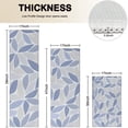 thumbnail image 4 of Blue Leaf Pattern Kitchen Rugs Sets Of 3,Kitchen Runner Rugs Non Skid Washable,Decorative Kitchen Floor Mats for Kitchen,Sink,Laundry,17"x30"+ 17"x47" + 17"x59", 4 of 6