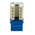thumbnail image 2 of COMZON Slimline Cat6 Keystone Jack, RJ45 to 110 Punch Down, 50u Gold Plated Contacts, Toolless, Blue, 2 of 4
