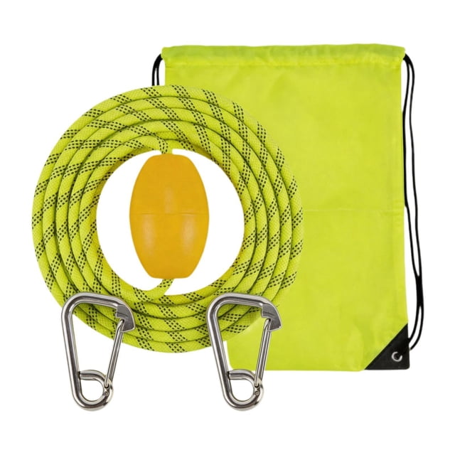 Lipstore Boat Tow Rope Kayak Tow Line Quick Connect Men Multipurpose Adults Practical Portable Stainless Steel Hooks Water Sports Rope 12m