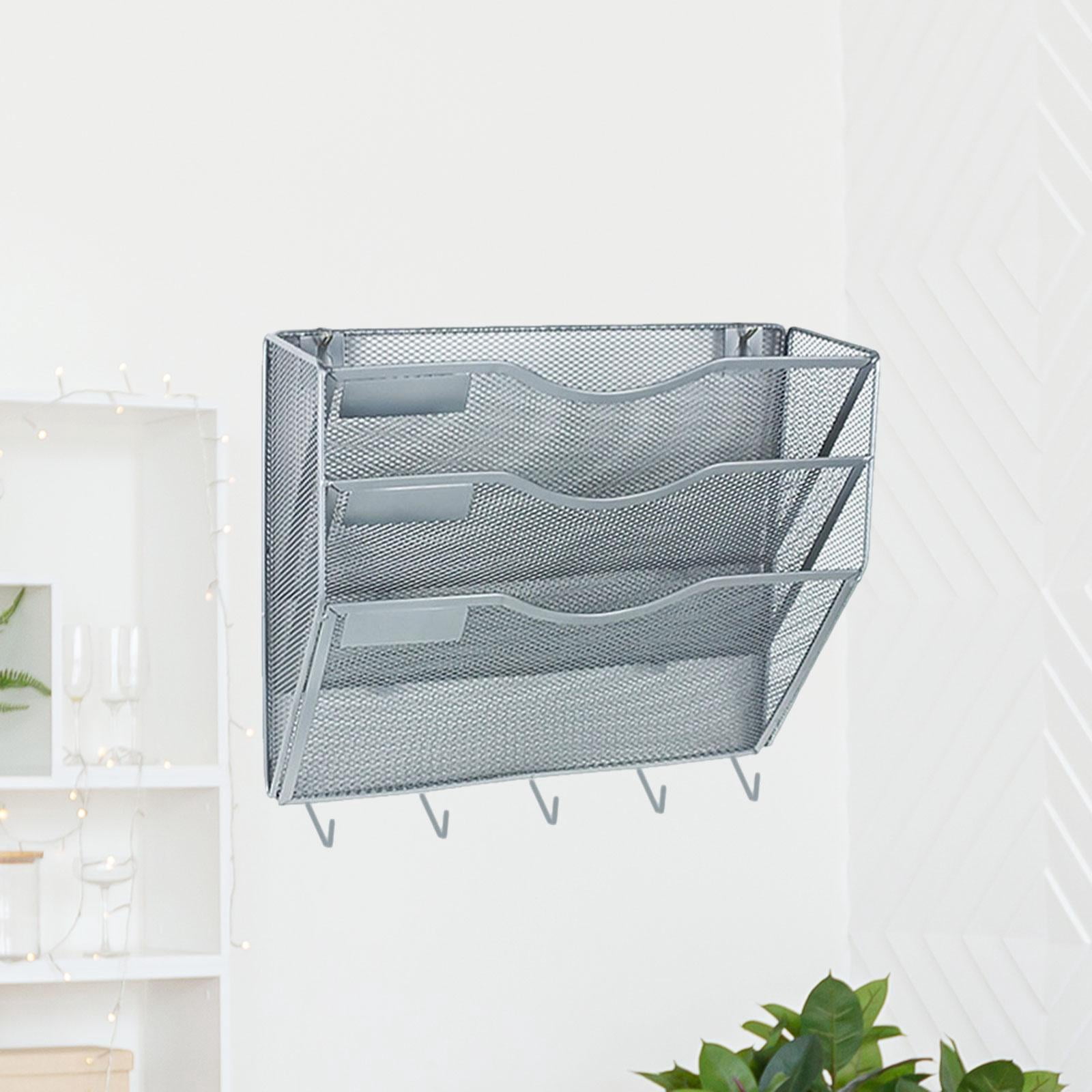 MAGIDEAL Wall File Mail Organizer Easily Install for Home Office s Letter Rack