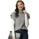 thumbnail image 1 of Chaleco de Cuello Alto para Mujer Chaleco sin Mangas Jersey de Punto de Color Sólido Suéter Informal Gris XL, 1 of 6