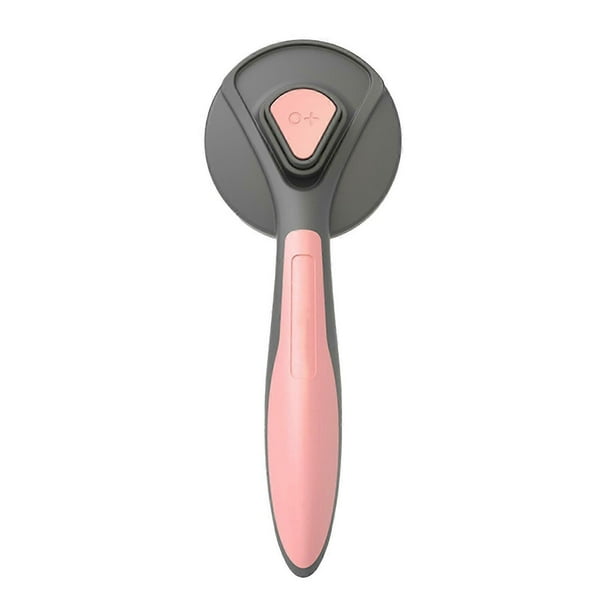 Pet Slicker Brush Self Cleaning Massage Stainless Steel Pins Pet Hair Shedding Grooming Comb for Cat Dog Pink