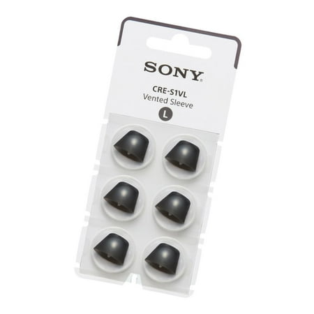 Sony - OTC Hearing Aid Vented Sleeve for CRE-C10 - Black