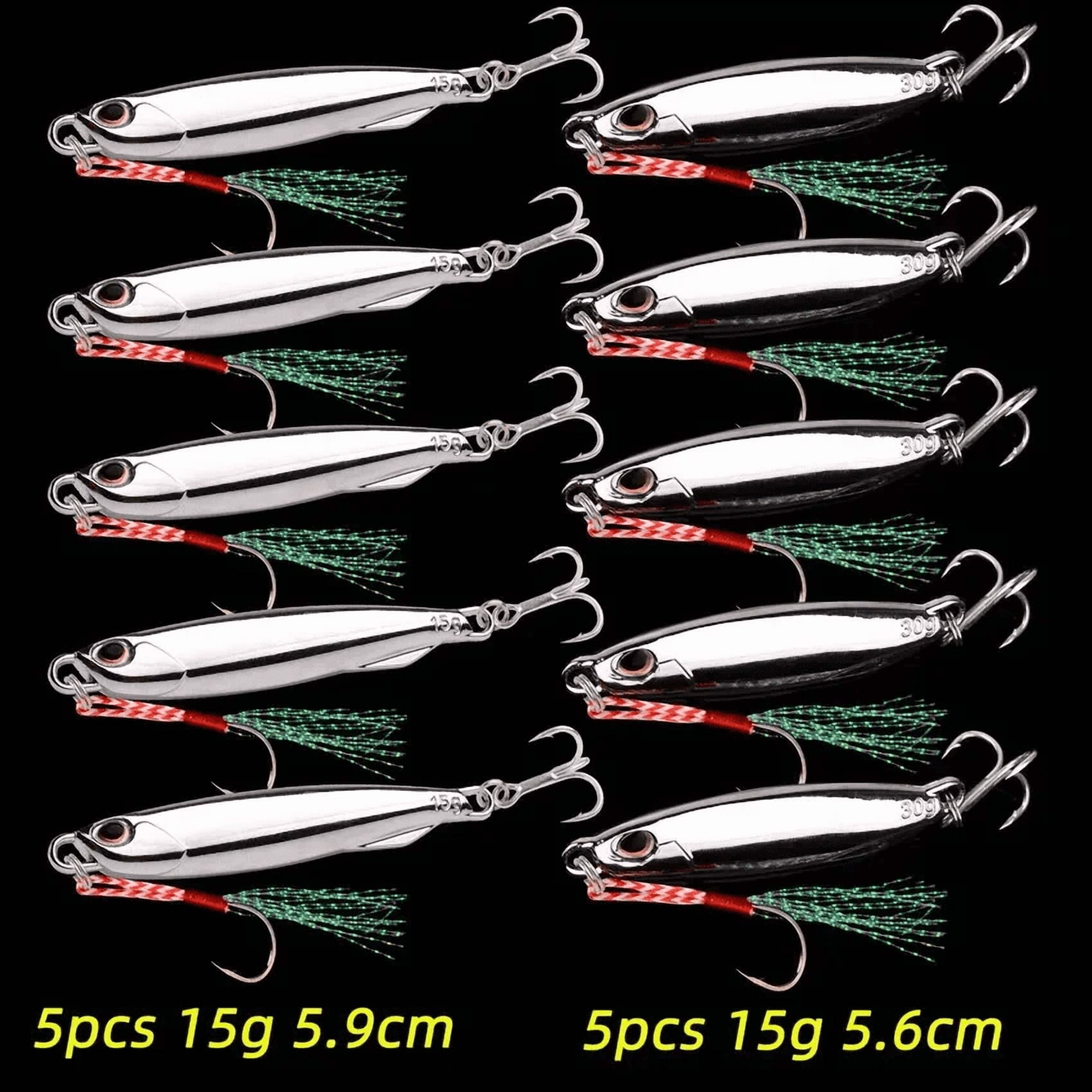 10PC/lot Metal Cast Jig Spoon 10g 20g 30g 40g Lures set With Hook Casting Jigging Fish Sea Bass Fishing Lure Artificial Bait