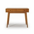 thumbnail image 3 of Camaflexi Mid Century Modern Desk Solid Wood Writing Table for Small Spaces, Brown, 3 of 7