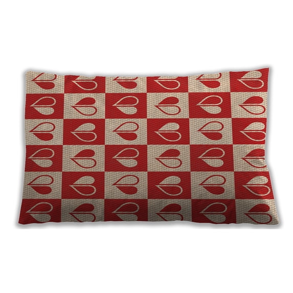 Ahgly Company Outdoor Rectangular Contemporary Lumbar Throw Pillow, 13 inch by 19 inch