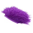 thumbnail image 3 of facefd 1 Yard Dyed Ostrich Feather Fringe Trim Ribbon Embellishment Purple, 3 of 5