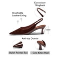 thumbnail image 3 of Women  Pointed Toe Slingback Kitten Heels, Low Heel Pumps, High Heel Sandals, and Professional Commuter Footwear, 3 of 3