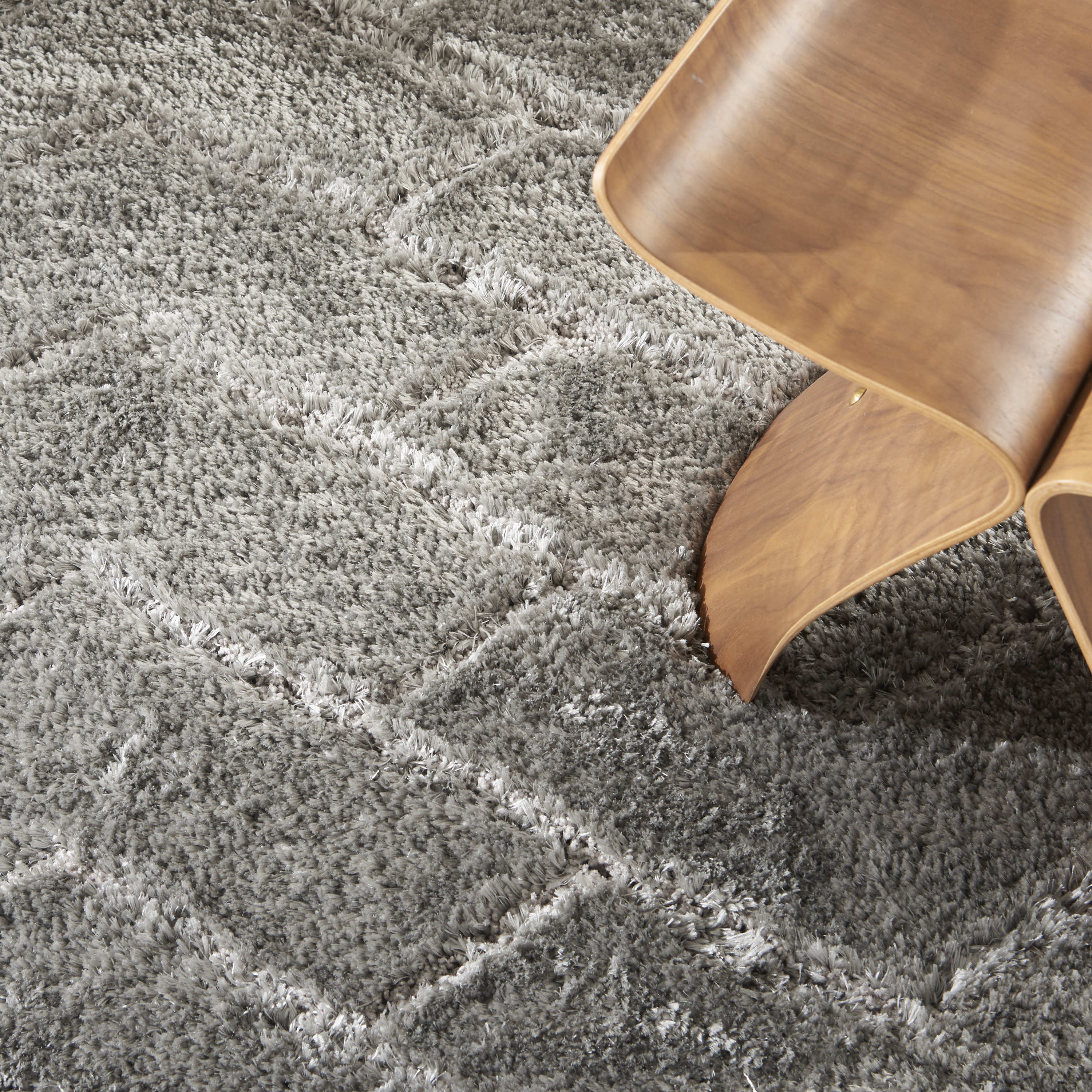 Nourison Dreamy Shag Abstract Contemporary Grey 4' x 6' Area Rug