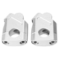 thumbnail image 5 of Motorcycle 22mm Handle Riser Bar Kit Silvery, 5 of 5