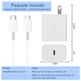 thumbnail image 4 of Cargador Rápido USB C de 45 W para Samsung Tipo C, Con Cable de 1.8M para Galaxy S23 Ultra/S23/S23+/, 4 of 7
