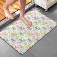 thumbnail image 4 of Pastel Princess Flower Pattern Bathroom Rugs Mat,Non Slip Microfiber Bathroom Rug,Rubber Backing,Soft Bathroom Mats for Bathroom Floor,Tub and Shower,20x32in(50x80cm), 4 of 5