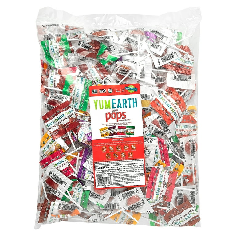 YumEarth Lollipops, Assorted Flavors, 3.5 lb Bag, 250 Pieces