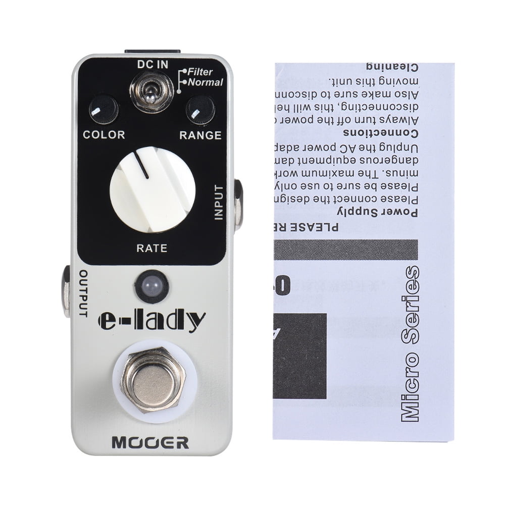 MOOER e-lady Analog Flanger Guitar Effect Pedal 2 Modes True Bypass Full Metal Shell