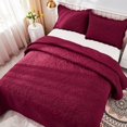 thumbnail image 6 of 3-Piece 100% Cotton Oversized Bedspread Set Coverlet Set Lightweight Quilt Set Embroidery Farmhouse Bedding Set T, 6 of 7