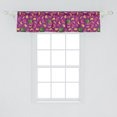 thumbnail image 2 of Ambesonne Fruit Window Valance, Tasty Traits of Summer Food, 54" X 12", Purple Multicolor, 2 of 3