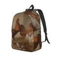 thumbnail image 2 of Yiaed Oil Painting Chicken And Duck Print Backpack, Premium Laptop Backpack, Travel Backpack for Women, Lightweight Backpacks, Comfortable Back Pack-Medium, 2 of 5