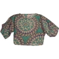 thumbnail image 3 of Vintage Havana - Big Girls' Short Sleeve Top 31997-14 (cream aztec), 3 of 3