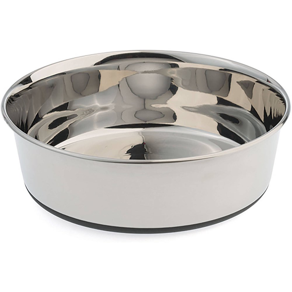 Pet Zone 2040012477 Large 14 Cup NoSlip Stainless Steel Pet Bowl