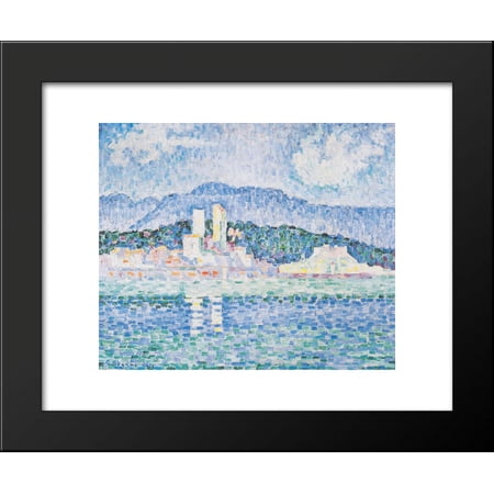 Antibes, thunderstorms 20x24 Framed Art Print by Paul Signac