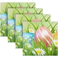 thumbnail image 5 of Dreamtimes Easter Eggs Cloth Napkins Set of 1, Oversized Washable Reusable Polyester Dinner Table Napkins for Family, Restaurant, Party Decor, 20 x 20 Inch, 5 of 7
