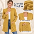 thumbnail image 3 of WUJINXIA Womens Lightweight Loose Fit Cardigan Coat Open Front Long Sleeve Sweater Jacket with Side Pockets, 3 of 6