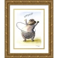 thumbnail image 1 of Shefranov, Olga 15x18 Gold Ornate Wood Framed with Double Matting Museum Art Print Titled - Hippo, 1 of 4