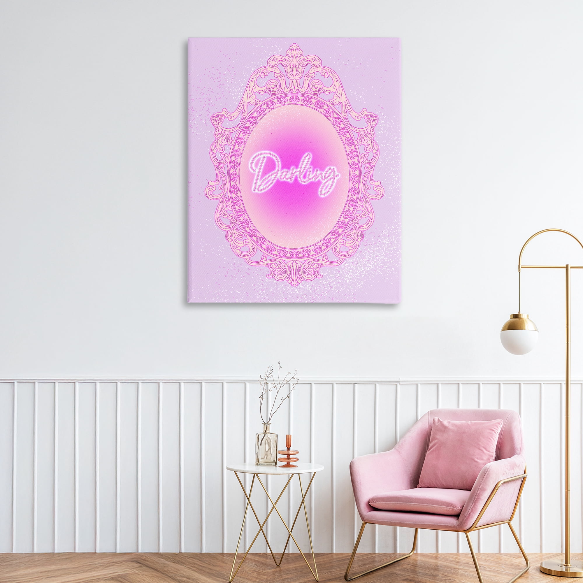 Stupell Industries Darling Ornate Mirror Canvas Wall Art, design by Ziwei Li