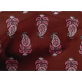 thumbnail image 4 of oneOone Cotton Poplin Fabric Leaves & Paisley Block Print Fabric BTY 56 Inch Wide, 4 of 4