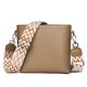 thumbnail image 1 of Bolso de cuero genuino hombro suave bandolera bolso para mujer caqui, 1 of 9