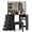 Black, variant on Garvee Corner Vanity Desk with Mirror & Led Lights, Vanity Stool, for Bedroom, Black