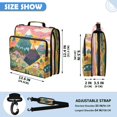 thumbnail image 3 of Rainbow Peaks Printed Zipper Binder with Handle&Shoulder Strap 2 inch 3 Ring 500+300 Sheet Capacity File Folder Organizer, 3 of 8