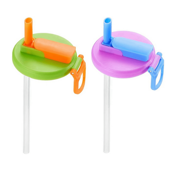 Portable Soda Cup Lid Straw Combo Spill-Proof Seal Good Lid Reusable Straw Cup Lid Cup Accessories