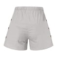 thumbnail image 4 of fatyb Summer Womens Casual Shorts Elastic High Waist Beach Shorts Drawstring Lounge Shorts with Pockets, 4 of 6