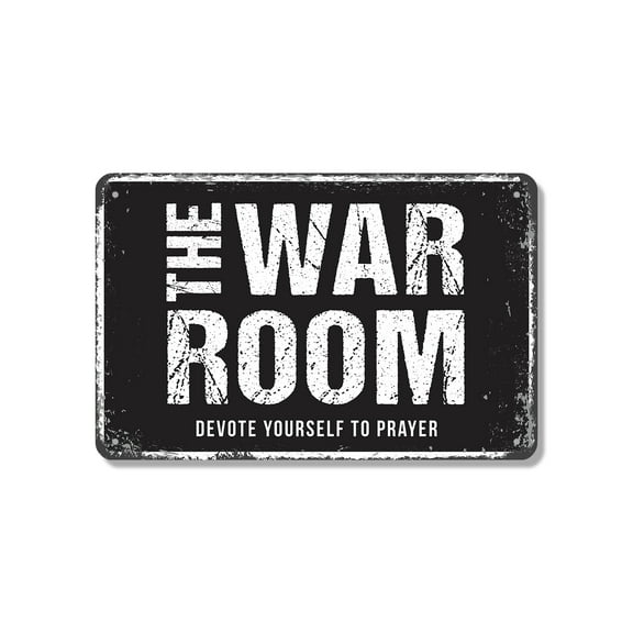 War Room 18 Inch x 24 Inch Novelty Aluminum Metal Sign Plan Strategize Execute Durable Weatherproof UV Protected Perfect for Offices Conference Rooms Studios Fun Gift for Managers